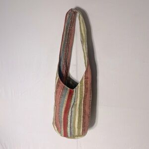 5/$25 Multicolour Striped Boho Hobo Bag Shoulder Bag